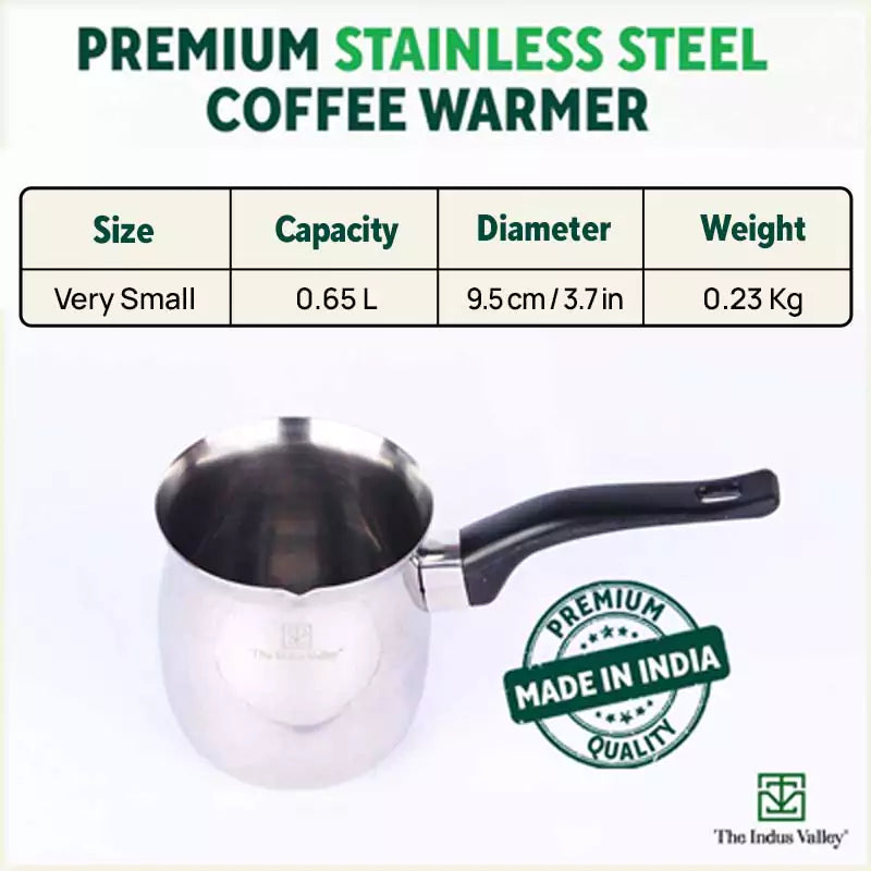 Stainless Steel Coffee/Tea/Milk Warmer, Premium Quality, 100% Toxin-free, 650 ml - Image 3