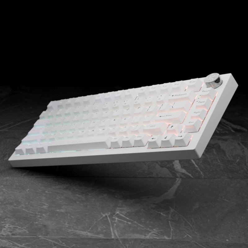 Swarm All White Wireless Gaming Keyboard - Image 3