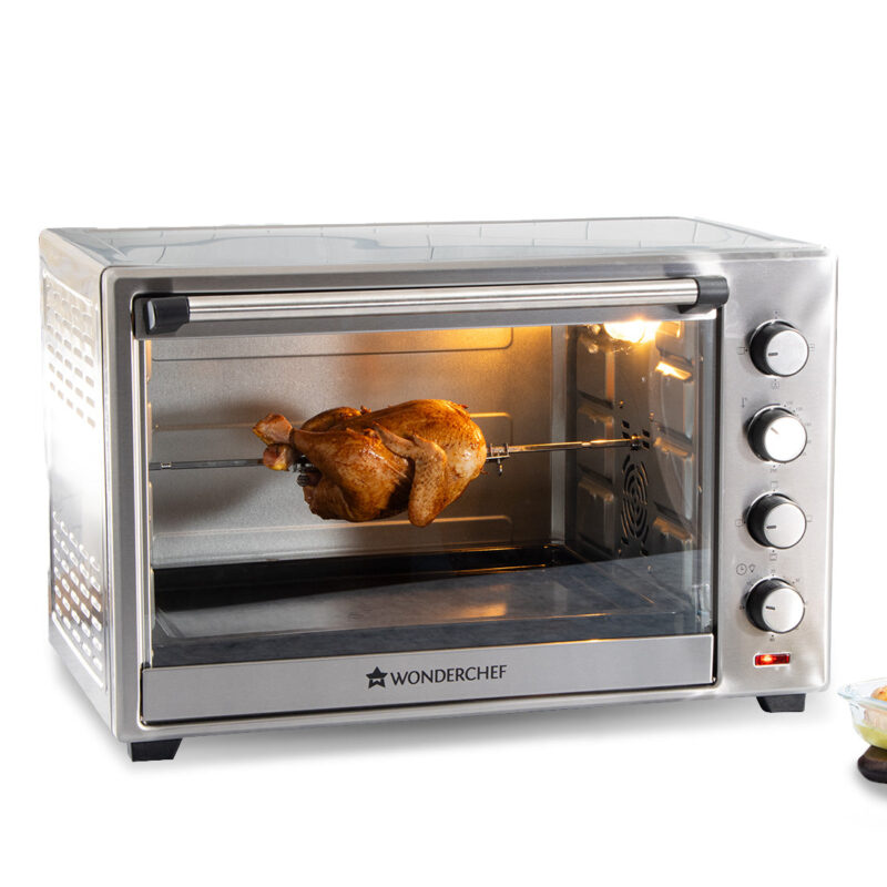 Oven Toaster Griller (OTG) - 48 Litres, Stainless Steel – with Rotisserie, Auto-shut off, Heat-Resistant Tempered Glass, 6-Stage Heat Selection - Image 6